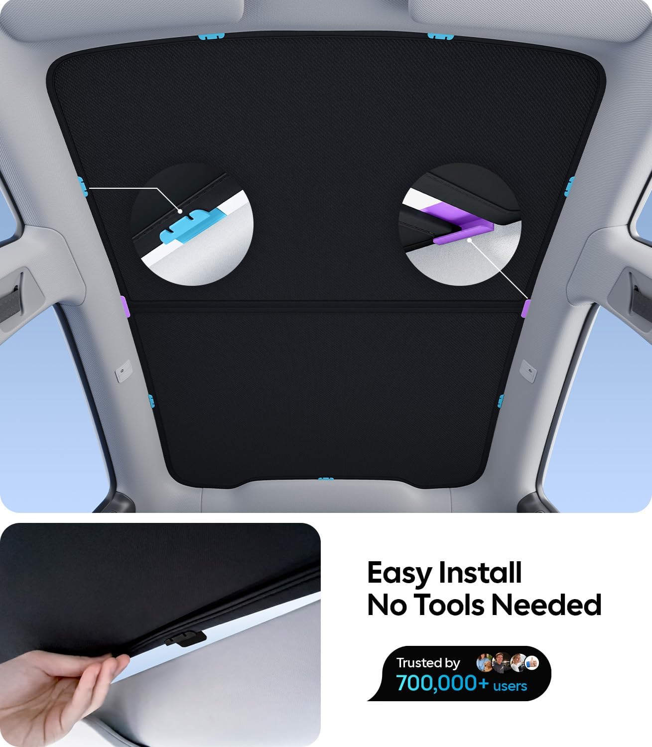 Wigoo Tesla New Model Y Juniper Accessories Sunshade Roof