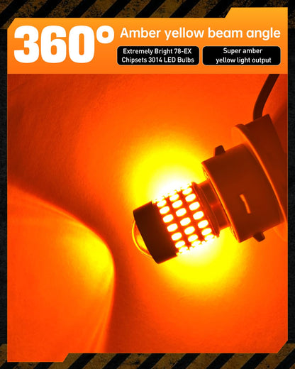 LUYED 3157 LED Bulbs Reverse Light Xenon White 1800 Lumens Super Bright 78 SMD 3056 3156 3057 4157 LED Bulbs,Used for Back Up Reverse Lights,Brake Lights,Tail Lights,Turn Signal Lights,Pack of 2