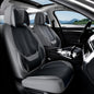Coverado Car Seat Covers 5 Pieces, Full Set Universal Seat Covers for Cars, Waterproof Nappa Leather Auto Seat Protectors with Head Pillow, Car Interiors Fit for Most Sedans SUV Pick-up Truck, Black
