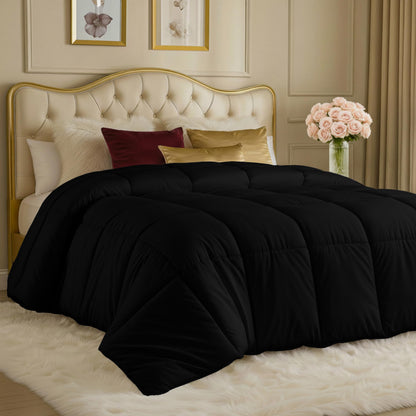 Utopia Bedding Steppbetten Queen-Größe, Ganzjahres-Bettdeckeneinlage, Daunenalternative Box-gesteppte Bettdecke mit Ecklaschen, Maschinenwaschbar (Weiß)