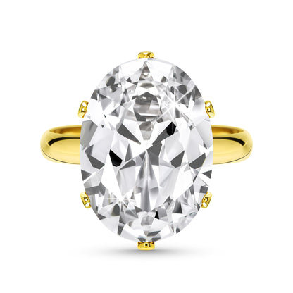 Linawe Cubic Zirconia Imitation Diamond Moissanite Rings for Women, 14K Gold/Rose Gold/Silver Adjustable Chunky Ring, Costume Rhinestone Jewelry for Wedding Engagement