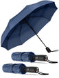 Repel Windproof Travel Umbrella - Compact & Withstands Winds up to 100MPH , Strongest Premium Auto Folding Umbrella for Rain and Sun - Durable, Light & Portable for Women & Men , Fits Backpack & Cars