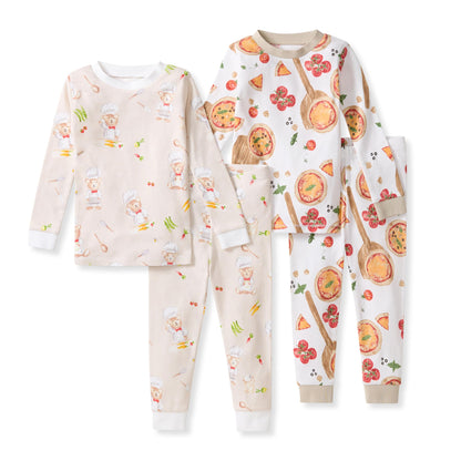 Burt's Bees Baby Organic Cotton Pajamas for Boys, 100% Cotton Pajama Set for Toddlers and Kids, Soft and Stretchable Fabric