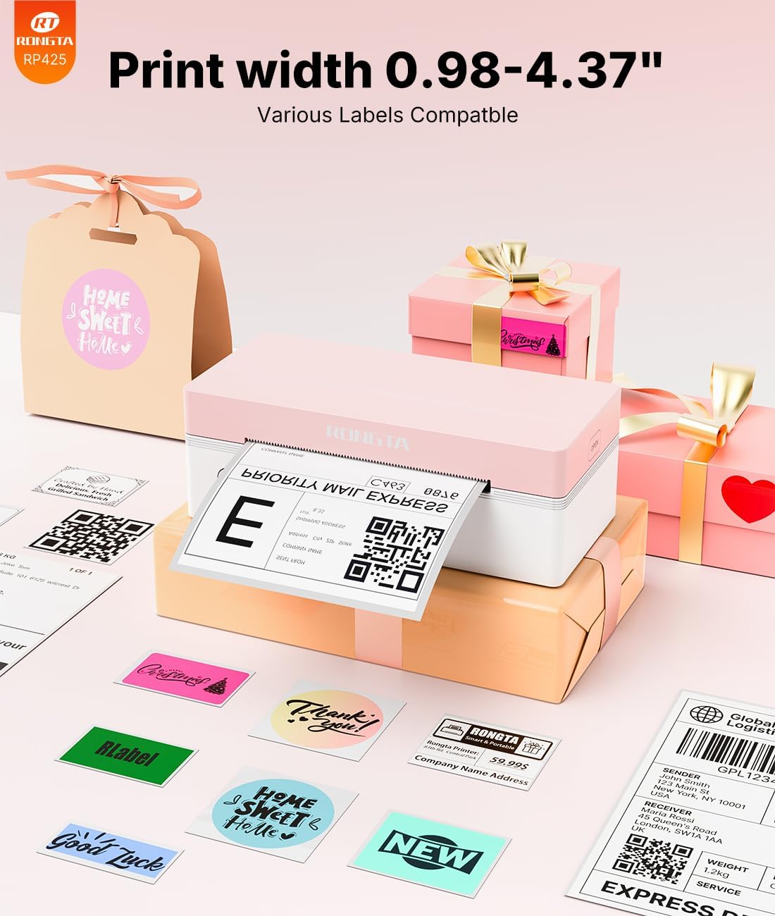 Rongta 4x6 Bluetooth Thermal Label Printer