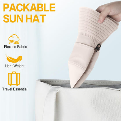 Sonnenhut für Herren und Damen UPF 50+ Schutz – Breiter Krempenhut für Outdoor-Wandern, Wasserabweisender faltbarer Hut zum Angeln
