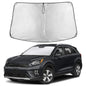 EcoNour Car Windshield Sunshade | Blocks 99% Heat & Keeps Interior Cool | Universal Fits Cars, SUVs, Trucks | Automotive Sun Screen, Visor & Car Accessories for Summer | Medium (64x32 Inches)