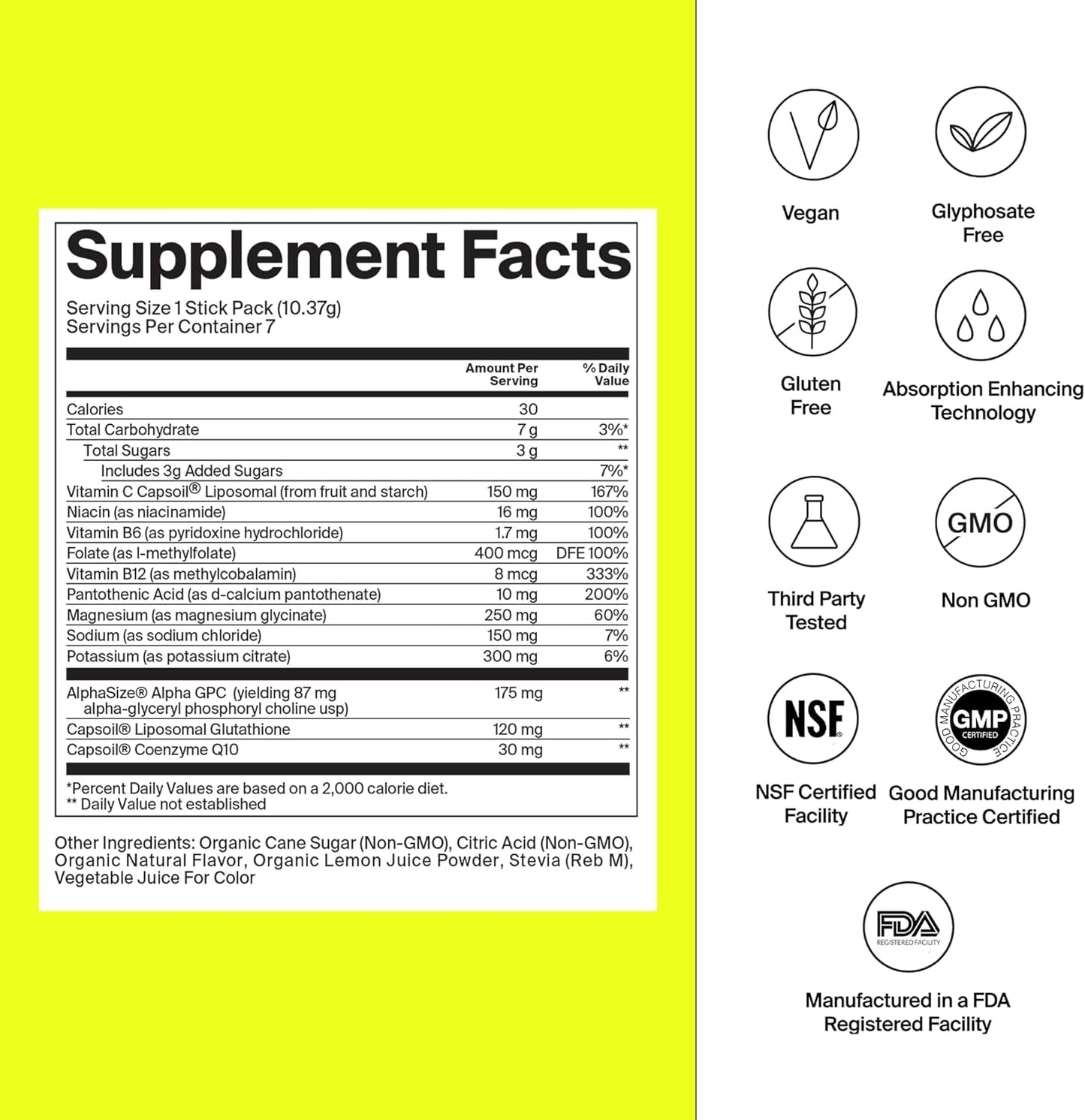 Electrolyte Powder Packets - Workout Recovery & Hydration Drink - Mango Lemonade & Sleep Aid Powder - Free Natural Supplement to Reduce Stress and Improve Sleep Quality Chamomile Lemonade (14 Sticks)