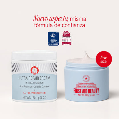 First Aid Beauty Ultra Repair Cream – Eczema Relief & Skin Barrier Repair Moisturizer with Colloidal Oatmeal & Ceramides, for Sensitive Dry Skin, Face & Body, 170.1g