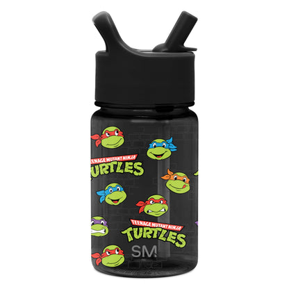 Simple Modern Peppa Pig Kids Tritan Plastic Summit Water Bottle | 12 oz BPA-Free Cup with Covered Leak Proof Straw Lid for Girls, Toddlers | Bubbles