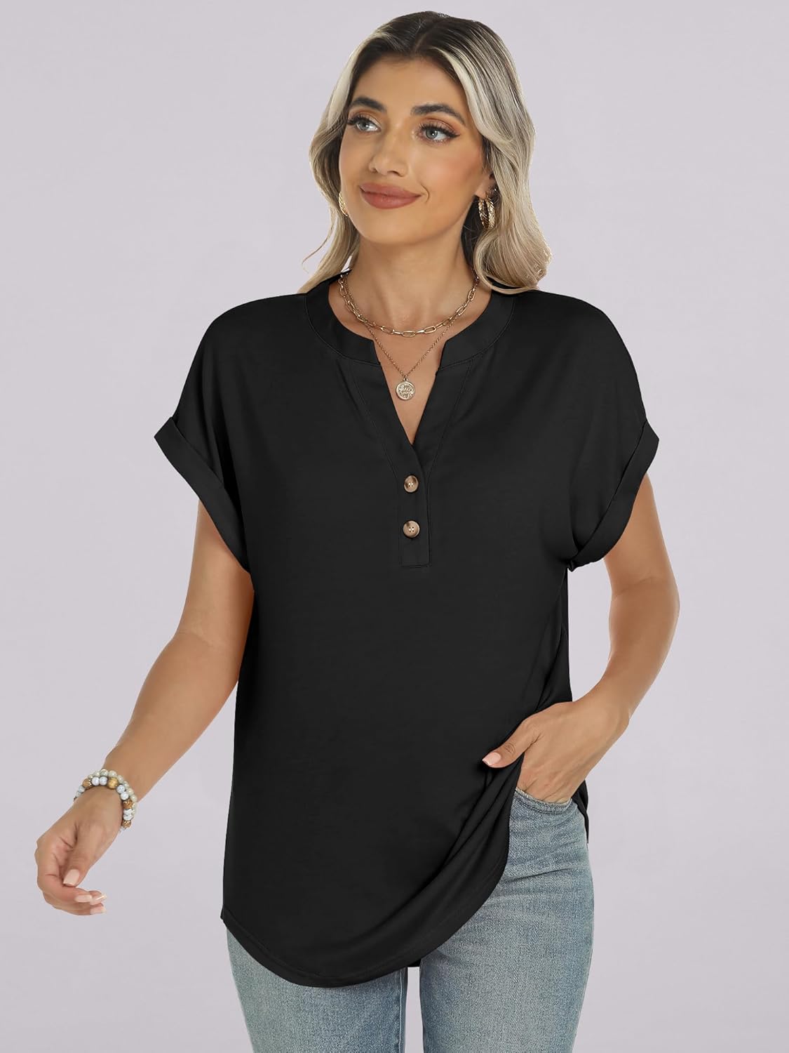 ANRABESS Womens Short Sleeve Henley Tops: A Perfect Blend of Style and Comfort