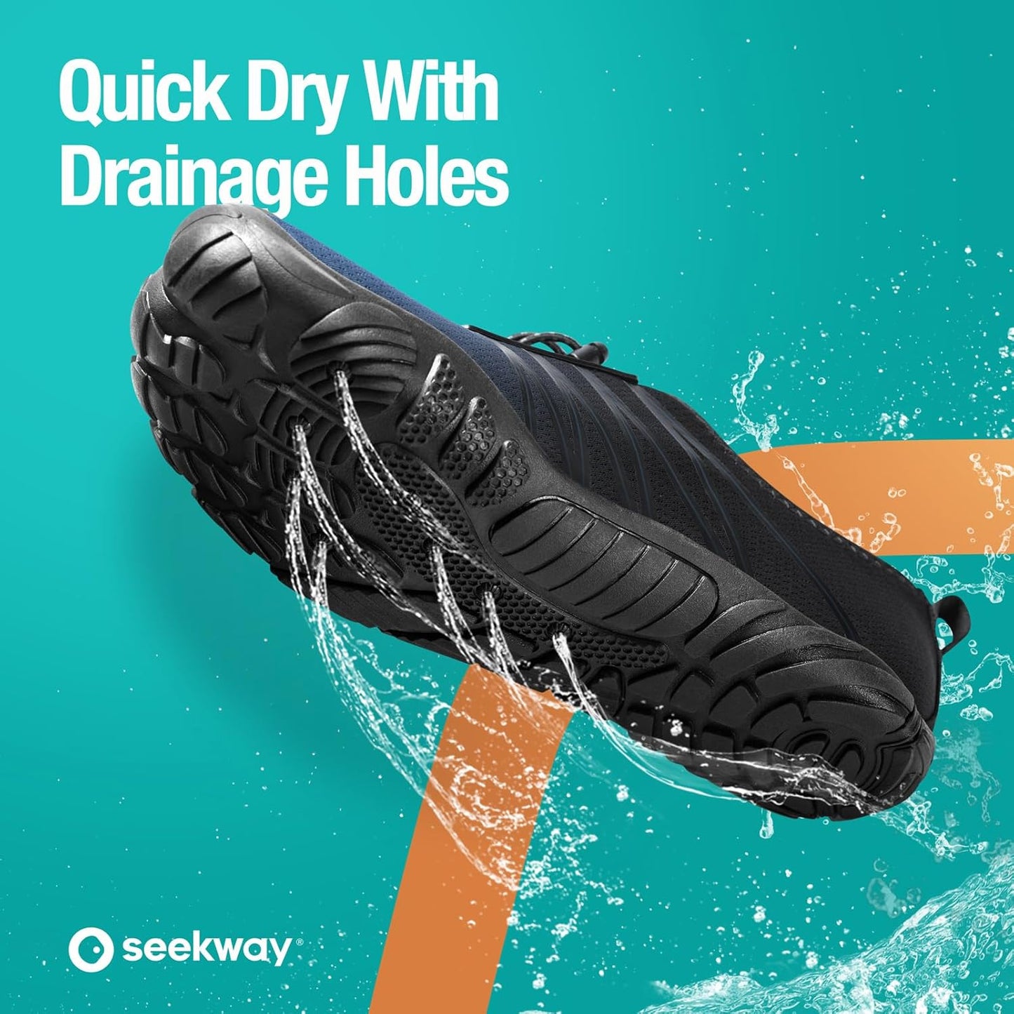 SEEKWAY Wasserschuhe Herren Damen Erwachsene Quick-Dry Badeschuhe Barfußschuhe für Strand Schwimmen Fluss Pool See Wandern Kajak Surfen