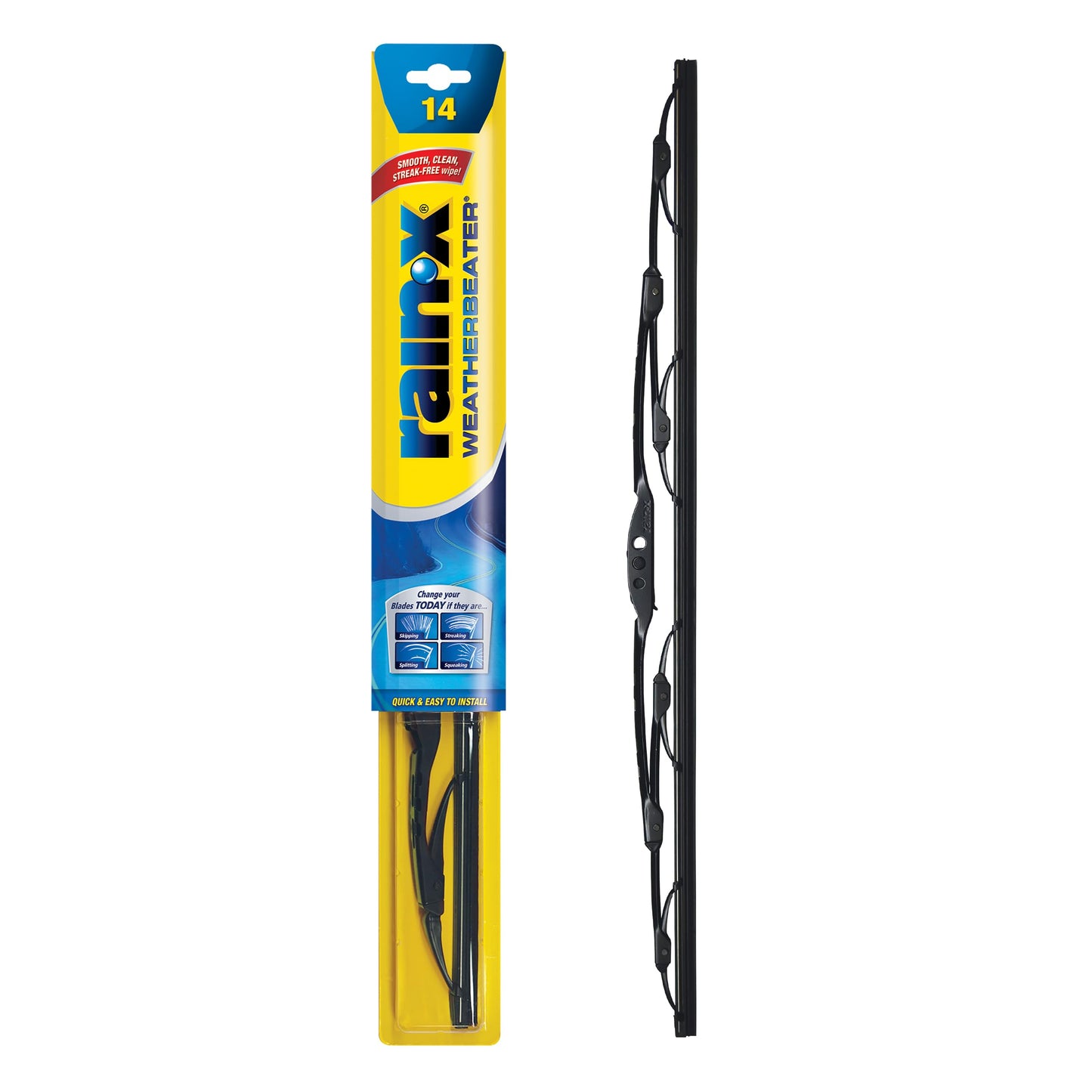 Rain-X 820149 WeatherBeater Wiper Blades, 22" Windshield Wipers (Pack of 2), Automotive Replacement Windshield Wiper Blades That Meet Or Exceed OEM Quality And Durability