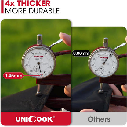 UNICOOK BBQ Abdeckung 60 Zoll, Hochleistungs-Wasserdichte Grillabdeckung, Spezielle Licht- und UV-beständige Outdoor-Grillabdeckung, Grillzubehör Kompatibel mit Weber Char-Broil Nexgrill und mehr