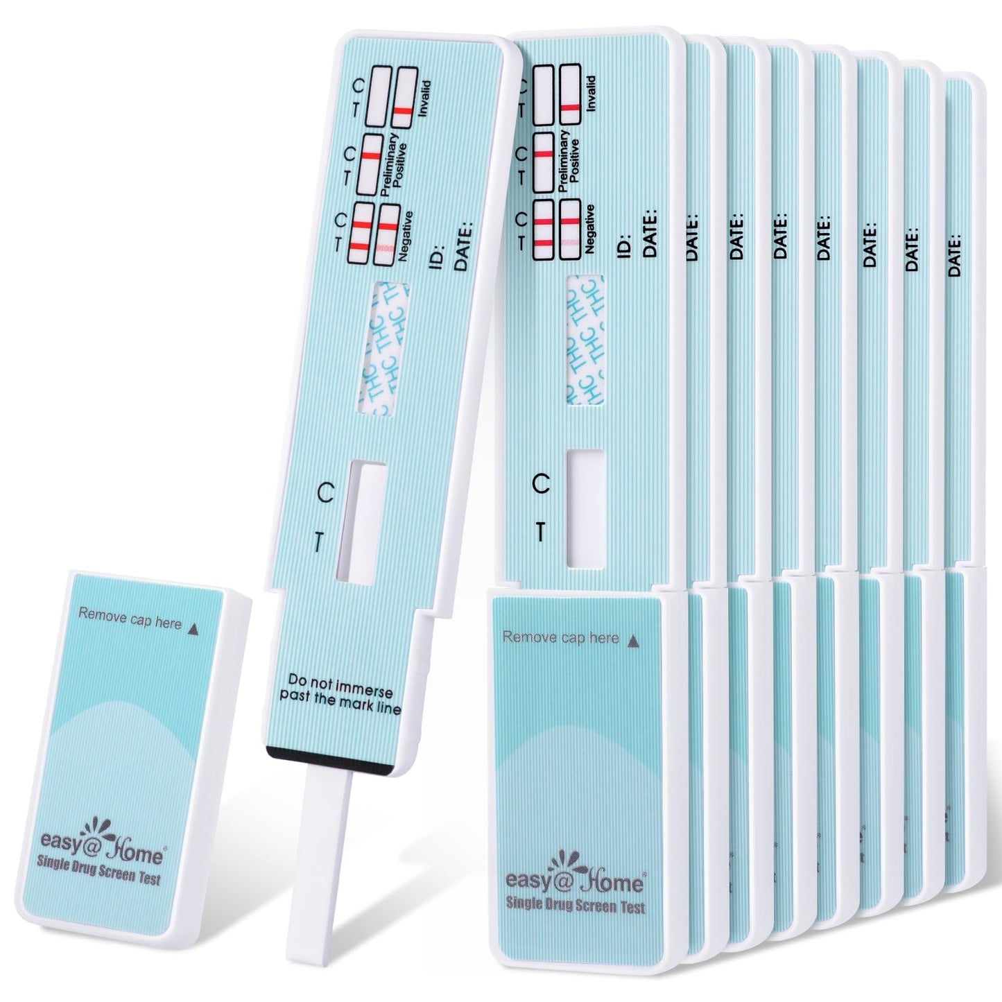 Easy@Home Marihuana Urin-Drogentest-Kit [15er-Pack] - THC-Tests für den Heimgebrauch - Testkits zum Nachweis von Marihuana mit 50 ng/ml Cutoff-Grenzwert #EDTH-114