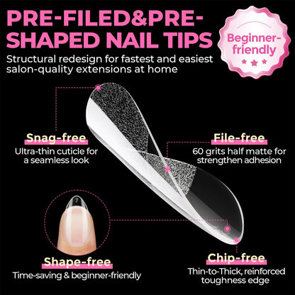 UNA GELLA Short Almond Nail Tips: A Game-Changer for At-Home Nail Art