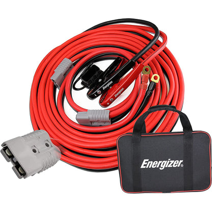 Energizer Starthilfekabel für Autobatterie, robuste Kfz-Überbrückungskabel zum Starten leerer oder schwacher Batterien mit Tragetasche (4,88 m (6 Gauge))