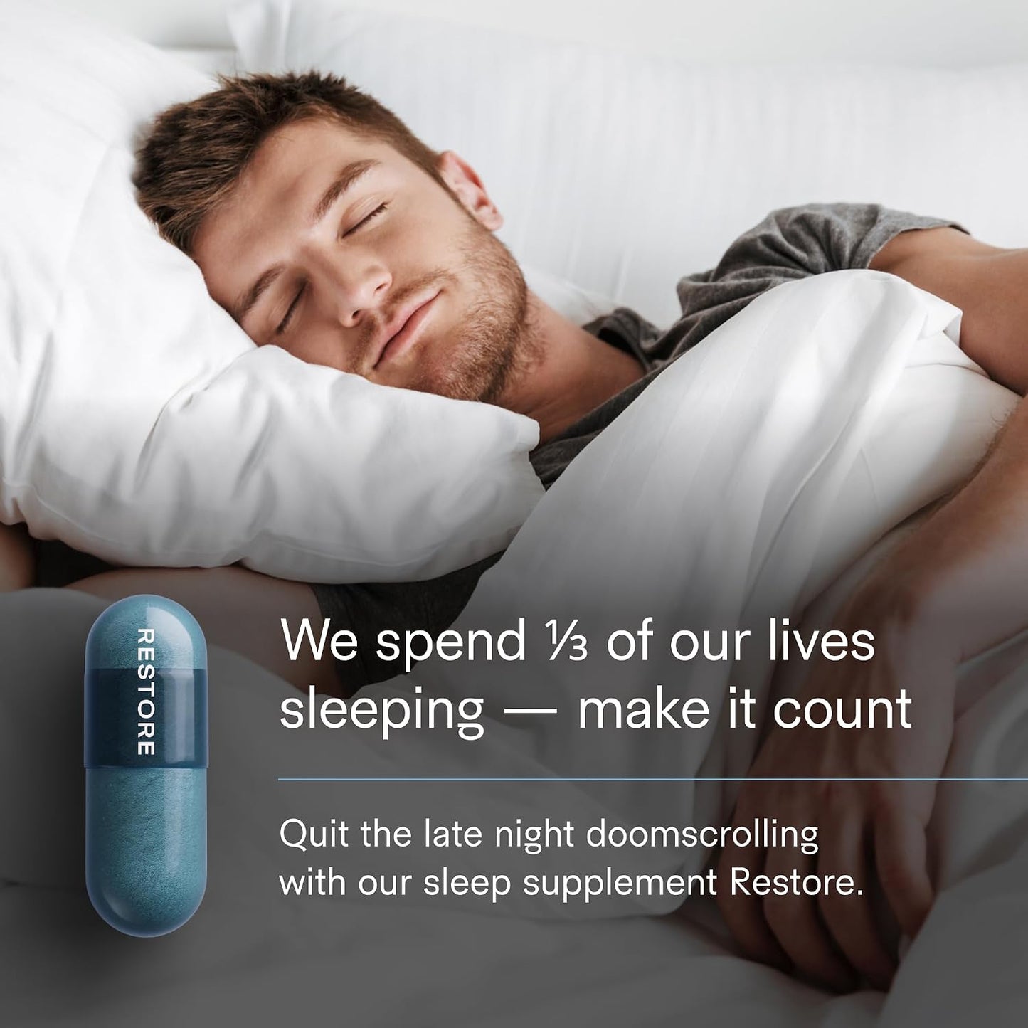 Tally Health Super NAD+ Bundle - Restorative Sleep + Cellular Energy & DNA Repair with Restore (30-Day Supply, 90 Caps) + NAD+ (30-Day Supply, 60 Caps)
