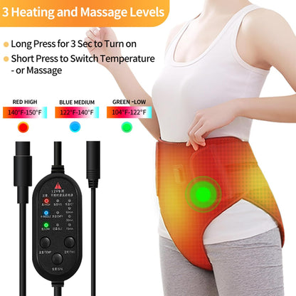 Period Heating Pad, Heating Pad for Period Cramps Massager for Women, with 3 Vibration and Heat Settings, New Upgrade Menstrual Heating Pad for Abdomen Pain and Cramps Relief
