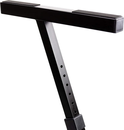 RockJam KB100 Verstellbare, gepolsterte Klavierbank, X-Stil, Schwarz