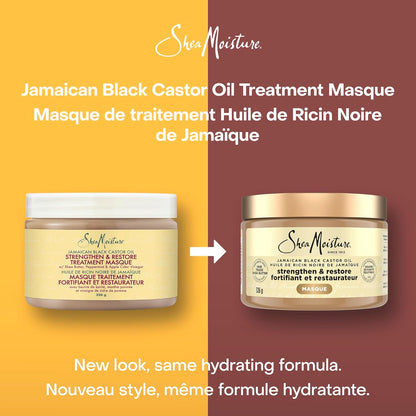 SheaMoisture Jamaican Black Castor Oil Stärke & Aufbau für strapaziertes oder chemisch behandeltes Haar Leave-In Conditioner tierversuchsfreie Haarpflege 340ml
