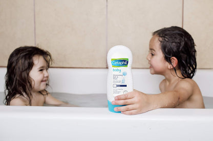 Cetaphil Baby Wasch & Shampoo mit Bio-Ringelblume – tränenfrei – ohne Parabene, Farbstoffe und Mineralöle – 400ml Pumpspender