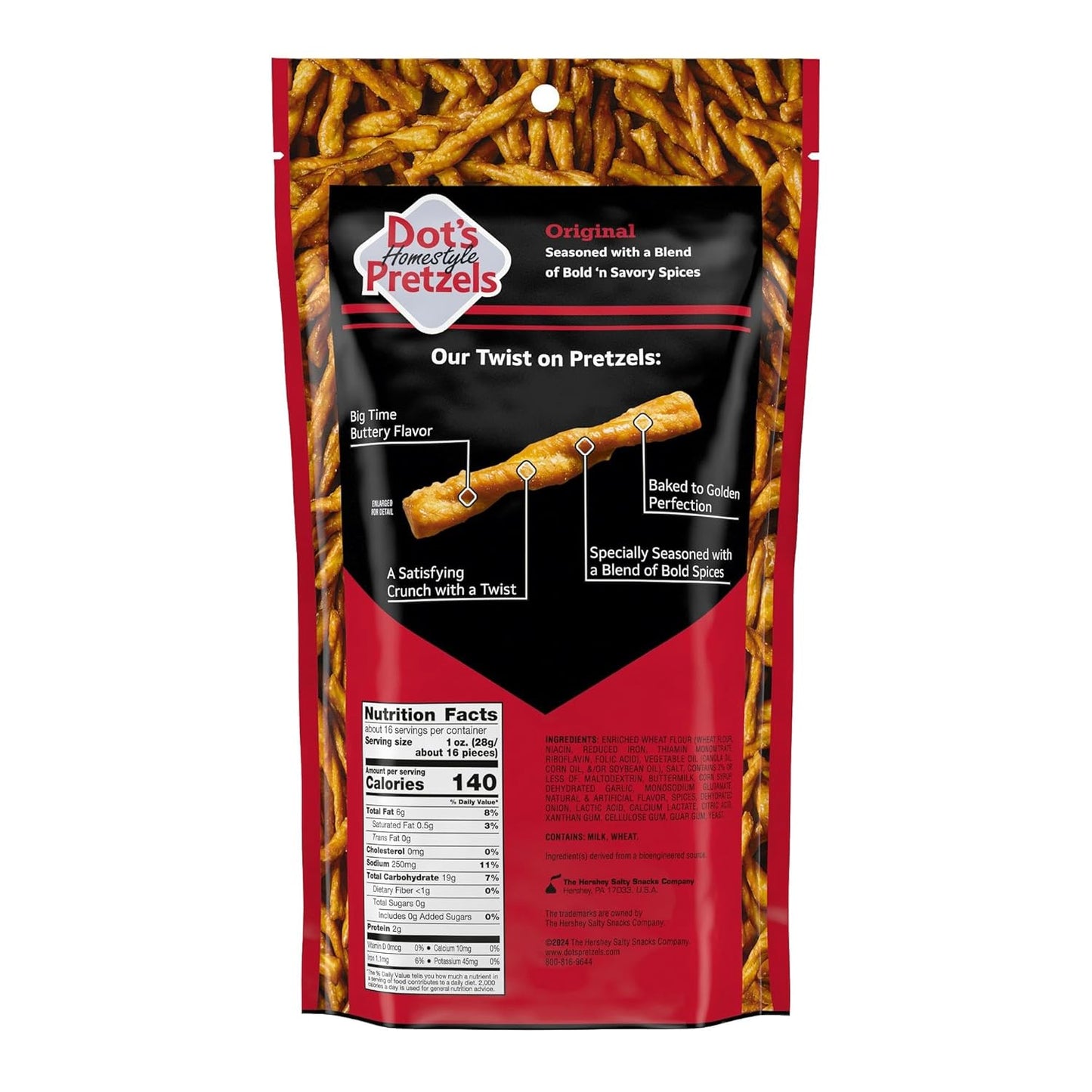 Dot's Pretzels Original Seasoned Pretzel Twist Snack