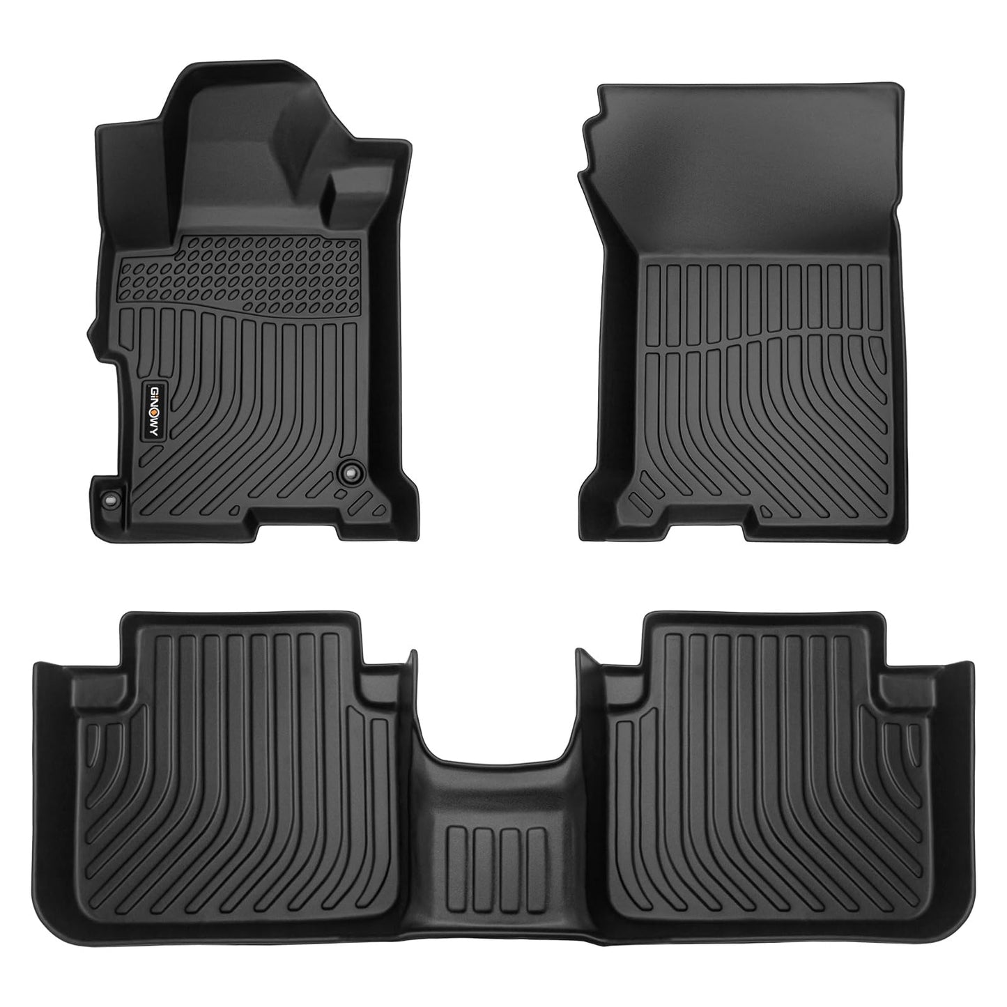 GINOWY-Floor Mats for Toyota 4Runner 1996-2002,1st+2nd Row,TPE All Weather Car Mats Custom Fit Rubber Floor Liners Car Accessories for Toyota 4Runner