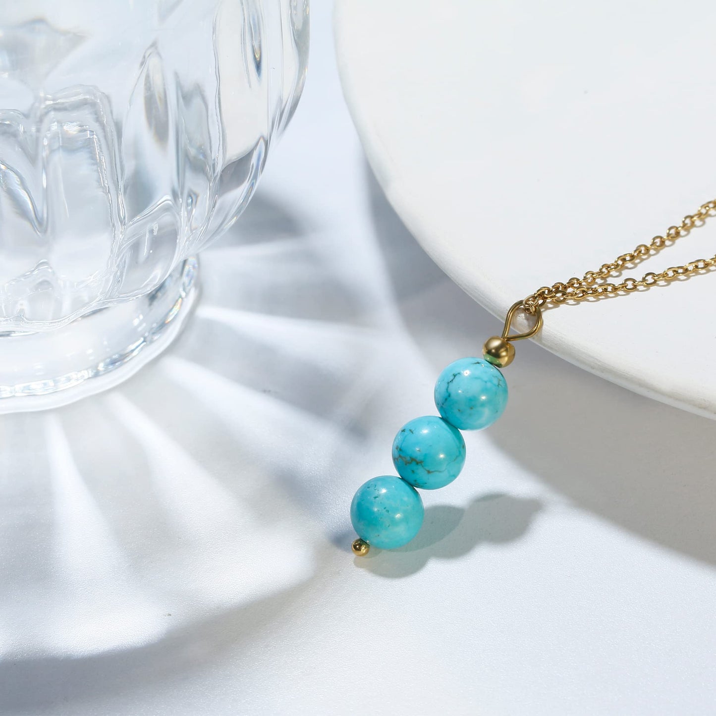 SmileBelle Schwarzer Turmalin Halsketten für Frauen, Schutz und Heilung Spirituelle Kristall Halsketten, Oktober Geburtsstein Halskette Schwarzer Turmalin Schmuck für Frauen Teenager Mädchen als Geburtstagsgeschenke