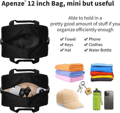 Kleine Sporttasche 18 Zoll Handgepäck Reisetasche für Wochenendtrips Sport-Schwarz
