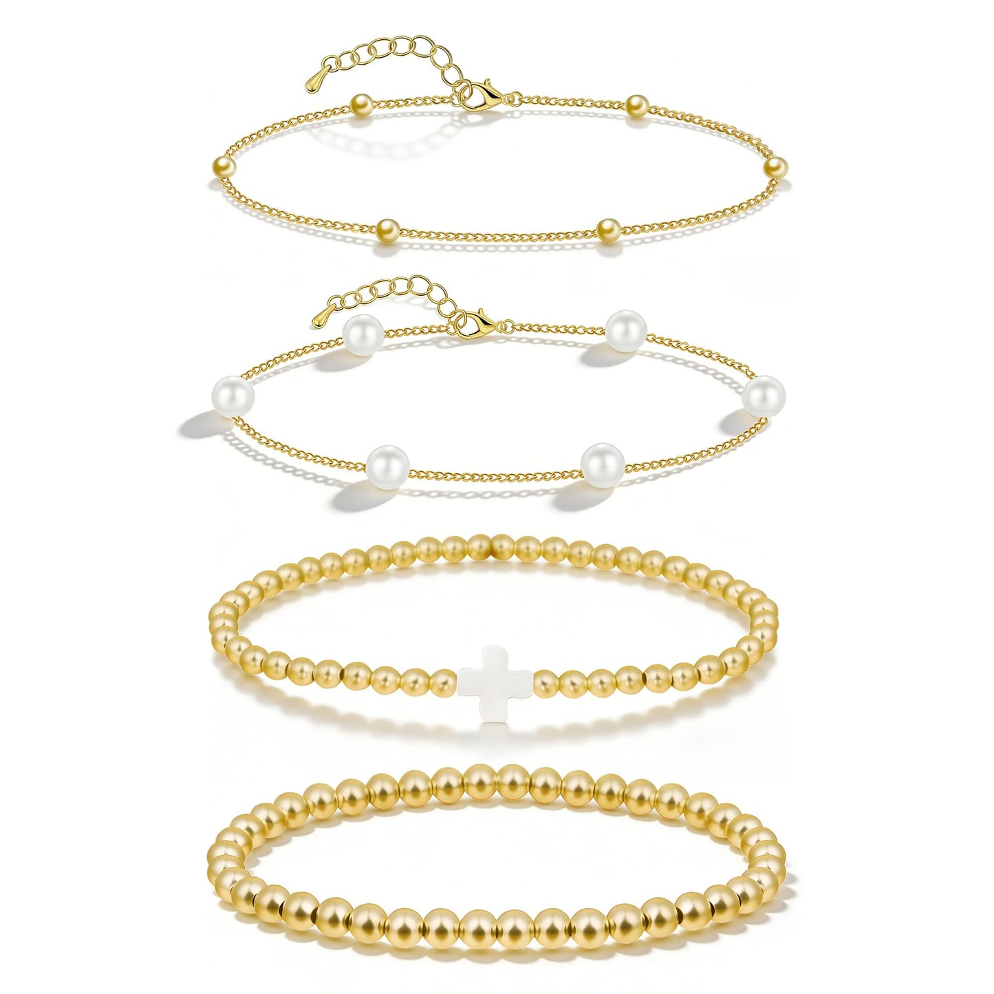 gold bead bracelets