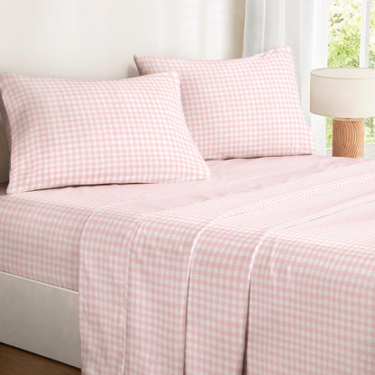 Wake In Cloud Gingham Bed Sheets Set Review: Soft, Cozy, and Stylish