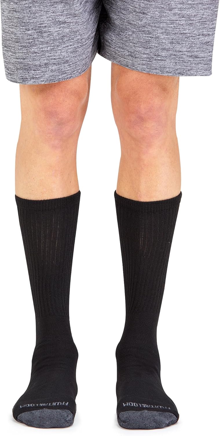 Fruit of the Loom Herren Dual Defense Crew Socken 12 PaarFreizeitsocken