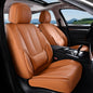 Coverado Car Seat Covers 5 Pieces, Full Set Universal Seat Covers for Cars, Waterproof Nappa Leather Auto Seat Protectors with Head Pillow, Car Interiors Fit for Most Sedans SUV Pick-up Truck, Black