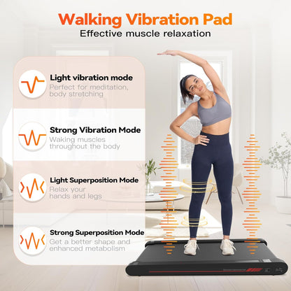 Sperax Walking Vibration Pad, 4 in 1 Treadmill, Walking Treadmill Pad for Home, Treadmills with Remote Control and APP