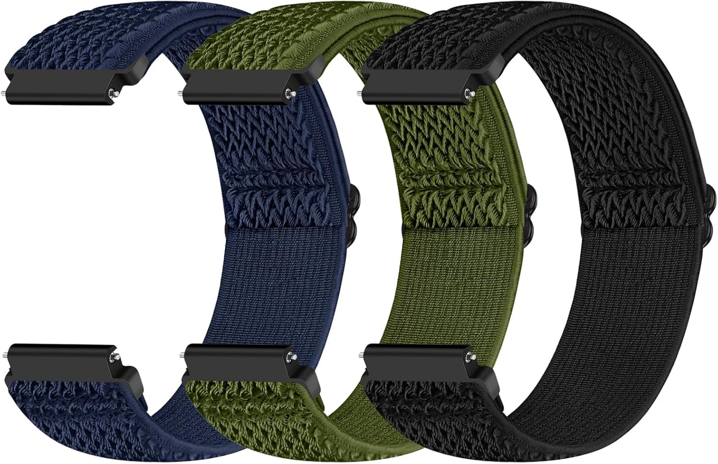 22mmRipple Black+ripple Blue+ripple Green
