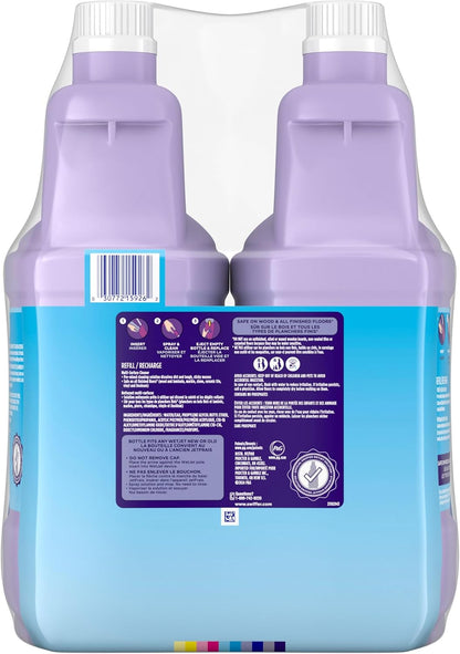 Swiffer WetJet Multi-Surface Bodenreiniger Nachfüllpackung mit der Kraft von Dawn, "Open-Window Fresh", 2 Stück, je 1,25 l