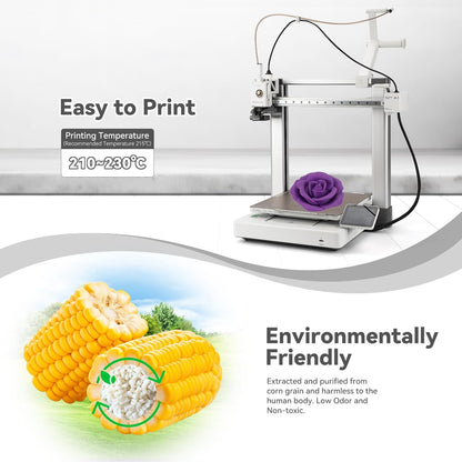 3DHoJor PLA+ Filament 1.75mm, 3D-Drucker-Filament PLA Plus, Kartonspule 3D-Druck-Filament, Maßgenauigkeit +/- 0.03 mm, Lila, 1kg