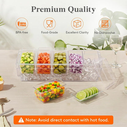 Lifewit Chilled Condiment Containers: The Ultimate Party Hack
