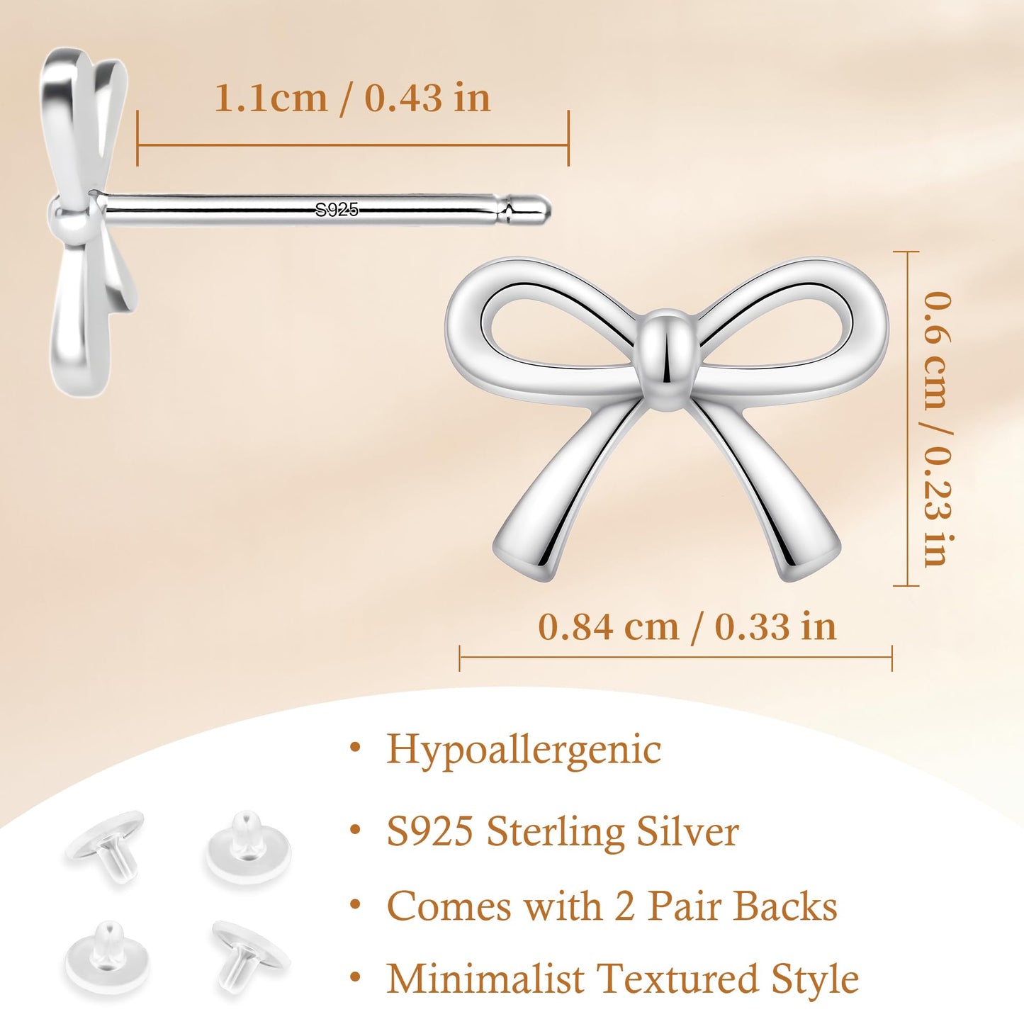 Sereney Dance Ohrringe 925 Sterling Silber Halo Stecker Hypoallergene Ohrringe für Damen, CZ 8 mm Runde Zirkonia Ohrstecker Ohrringe für Herren