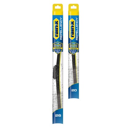 Rain-X 810363 Repellency Water Repellent Wiper Blades, 22" Windshield Wipers (Pack of 2), All Weather Streak-Free for Enhanced Visibility w/Water Repellency Formula [Amazon Exclusive]