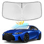 for Toyota Tacoma 2016-2023 2024 2025 2026 Sun Shade Sunshade Windshield Cover - 4 Layers Front Window Shade Custom Fit Tacoma 2Dr 4Dr Pickup Sun Visor 240T Shade Blocks UV Rays Car Accessories