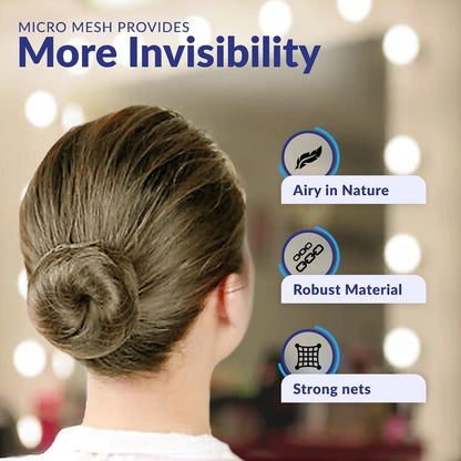 100 Stück Haarnetz Schwarz 24" Unsichtbare Haarnetze für Damen und Herren – Perfekt für Haarknoten, zum Schlafen und für den Küchenservice