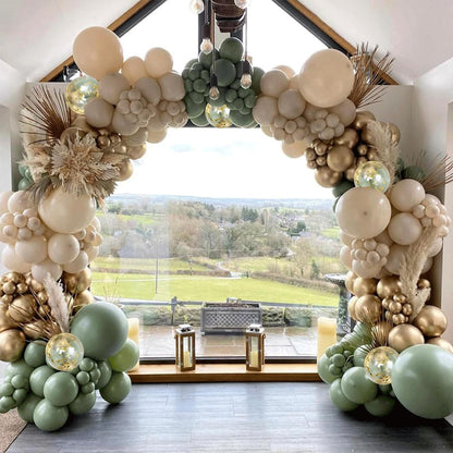 Blush Pink Ballons Girlande Bogen Kit, 144 Stücke Retro Rosa Roségold Sand Weiß Konfetti Ballons für Brautparty Valentinstag Hochzeit Verlobung Geburtstag Party Dekorationen……