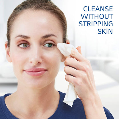 Cetaphil Sanfte Make-up Entferner-Tücher mit Aloe Vera, Kamille und Grünem Tee – Parfümfrei, Reizlindernd, Parabenfrei – Für alle Hauttypen, 25 Stück
