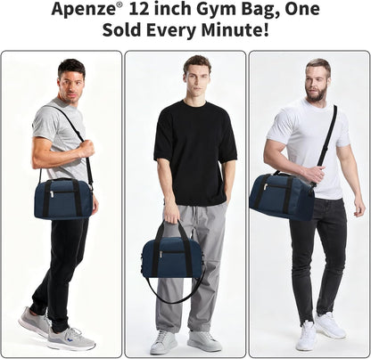 Kleine Sporttasche 18 Zoll Handgepäck Reisetasche für Wochenendtrips Sport-Schwarz