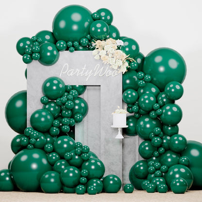 PartyWoo White Balloons 140 pcs Different Sizes of 18 12 10 5 Inch White Balloons Arch Kit Garland for Wedding Baby Shower Birthday Bridal Shower Graduation Engagement Party Decorations White-Y13