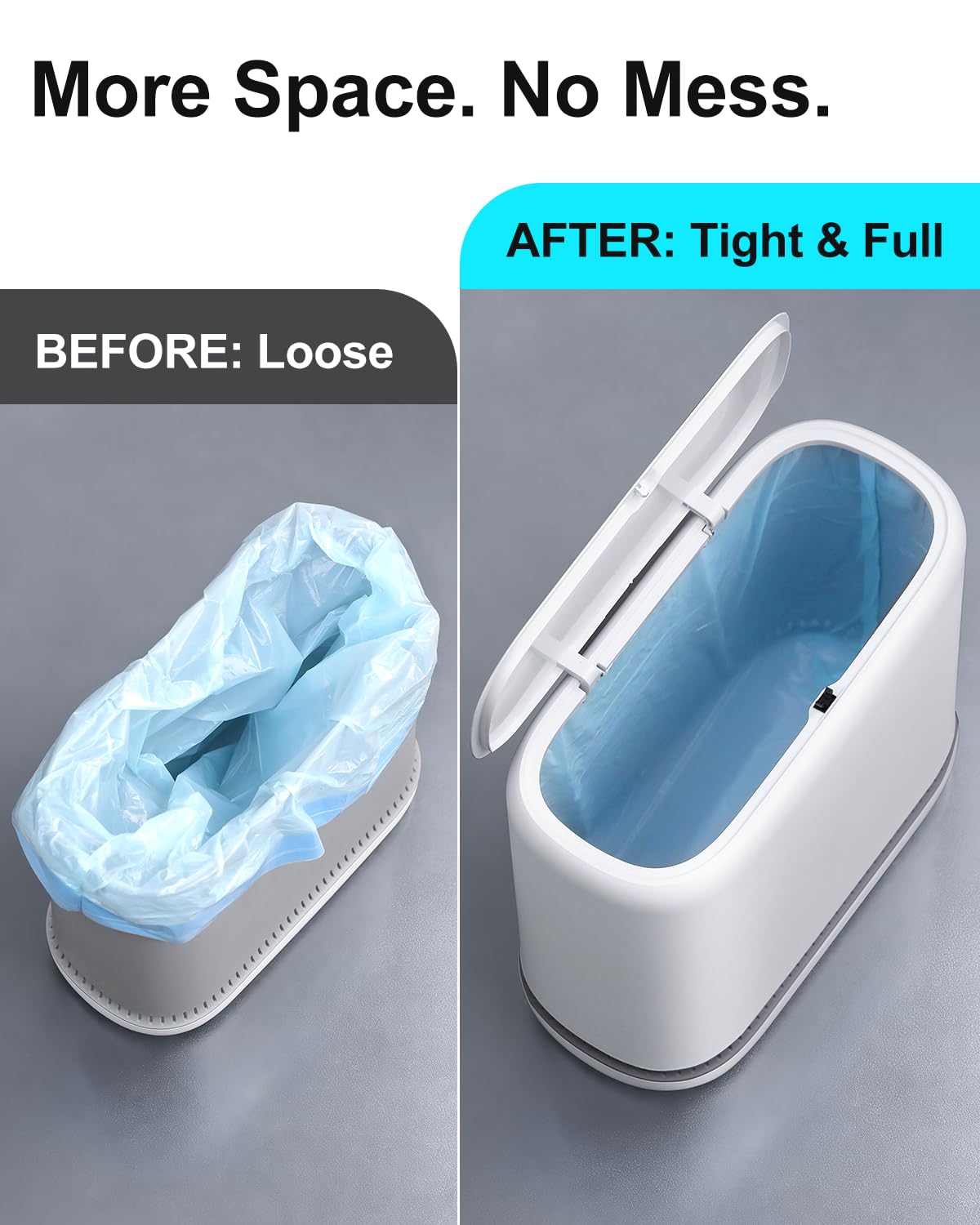 Purexa 2.3 Gallon Slim Small Bathroom Trash Can Review