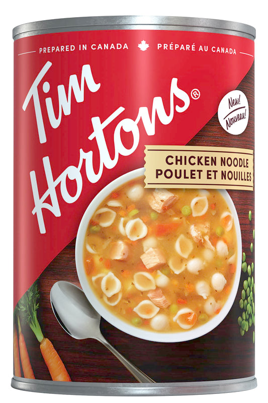 Tim Hortons Chicken Noodle Soup, Ready-to-Serve, 540mL/18 fl.oz. Can {Imported from Canada}