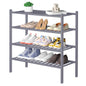 ROMGUAR CRAFT 3 Tier Bamboo Shoe Rack for Closet Free Standing Wood Shoe Shelf Storage Organizer for Entryway Small Space Stackable 27"x11"x20" (Natural)