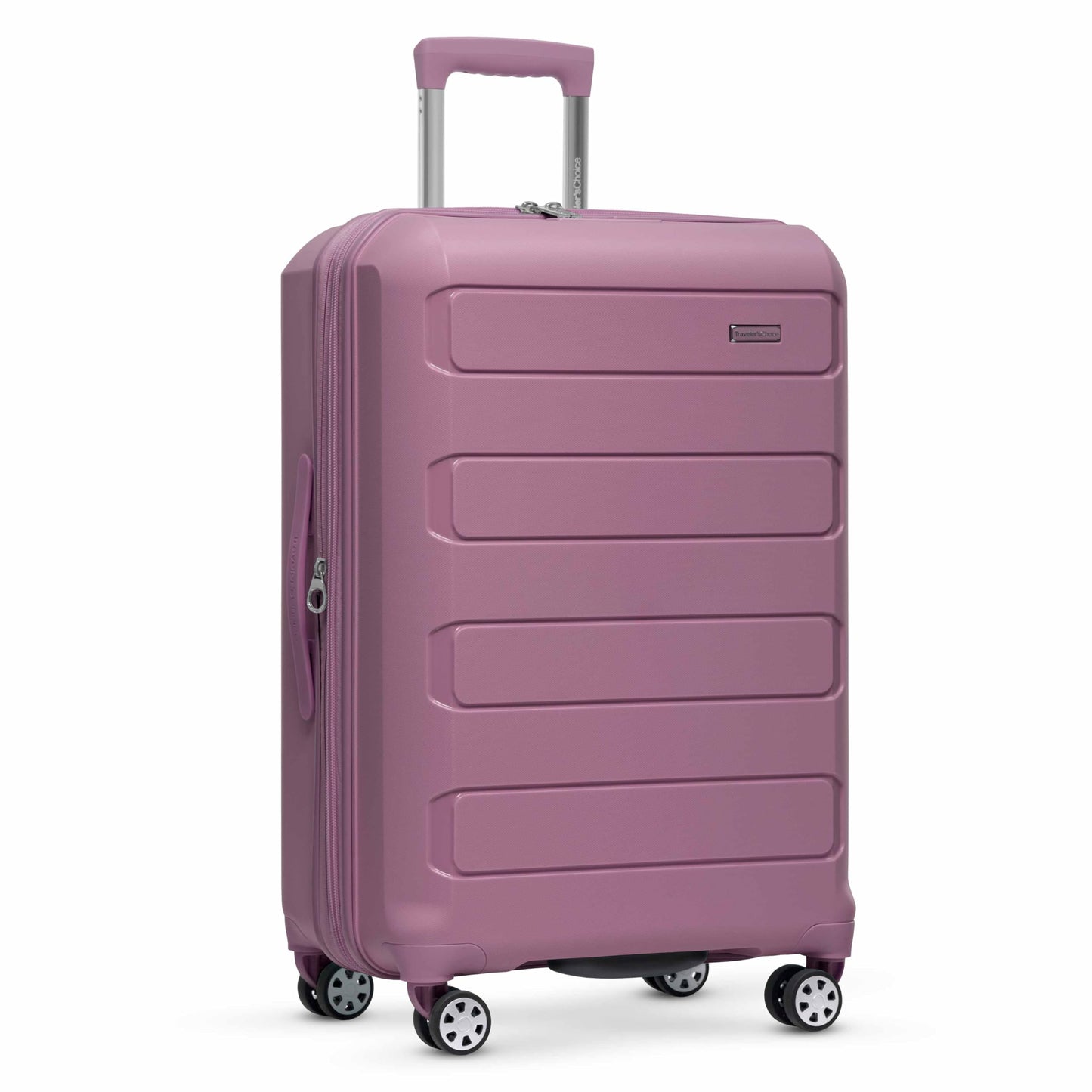 Traveler's Choice Pagosa Hardshell Expandable Luggage with Spinner Wheels, Slate Blue, 3-Piece Set (22/27/30)